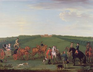 1749年诺福克兰利公园的Beauchamp-Proctor家庭和朋友 作者 约翰·伍顿
